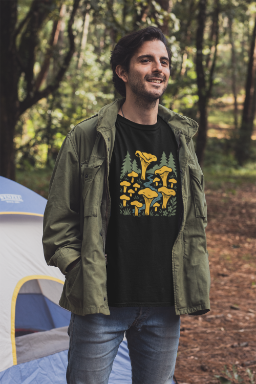mockup-of-a-man-with-a-crewneck-t-shirt-at-a-campfire-30474.png