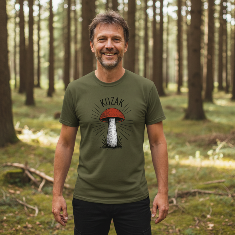 kozak w lesie